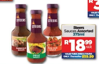 Take 'n Pay Steers Sauces Assorted 375ml offer