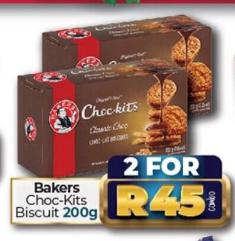 Take 'n Pay Bakers Choc-Kits Biscuit 200g offer