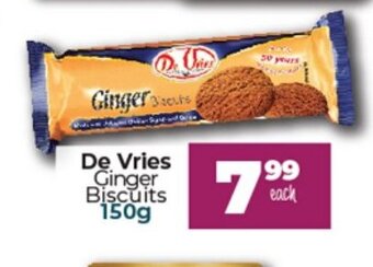 Take 'n Pay De Vries Ginger Biscuits 150g offer