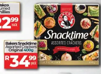 Take 'n Pay Bakers Snacktime Assorted Crackers Original 400g offer