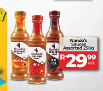Take 'n Pay Nando's Sauces Assorted 250g offer