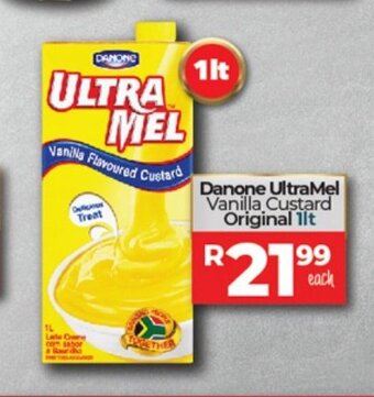 Take 'n Pay Danone Ultramel Vanilla Custard Original 1lt offer