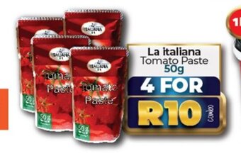 Take 'n Pay La Italiana Tomato Paste 50g offer