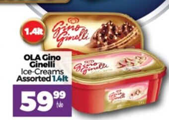 Take 'n Pay OLA Gino Ginelli Ice-Creams Assorted 1.4lt offer