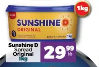 Take 'n Pay Sunshine D Spread Original 1kg offer