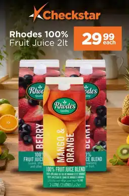 Check Star Rhodes 100% Fruit Juice offer
