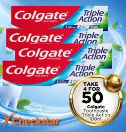 Check Star Colgate Toothpaste Triple Action offer