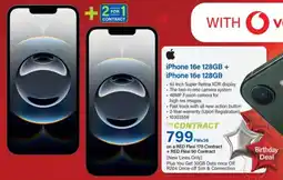 Incredible Connection iPhone 16e 128GB + iPhone 16e 128GB offer
