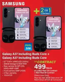 Incredible Connection Samsung Galaxy A37 Including Buds Core + Galaxy A37 Including Buds Core offer