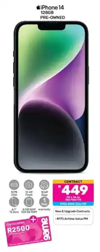 Game iPhone 14 128GB Pre-owned offer