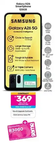 Game Samsung Galaxy A26 Smartphone 128GB offer