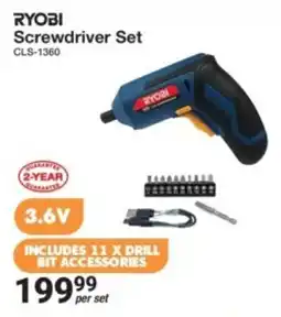 Mica Ryobi Screwdriver Set offer