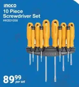 Mica Ingco 10 Piece Screwdriver Set offer
