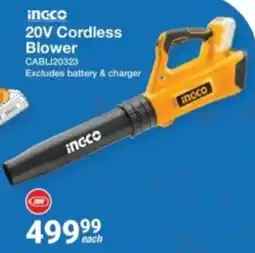 Mica Ingco 20V Cordless Blower offer