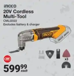 Mica Ingco 20V Cordless Multi-Tool offer