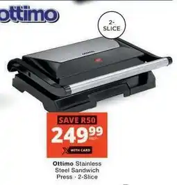 Checkers Ottimo Stainless Steel Sandwich Press offer