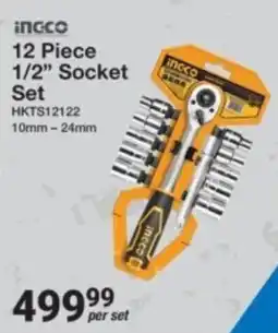 Mica Ingco 12 Piece 1/2" Socket Set offer