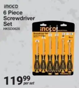 Mica Ingco 6 Piece Screwdriver Set offer