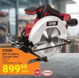 Mica Steco 20V Cordless Circular Saw offer