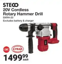 Mica Steco 20V Cordless Rotary Hammer Drill offer