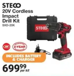 Mica Steco 20V Cordless Impact Drill Kit offer