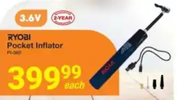 Mica Ryobi Pocket Inflator offer