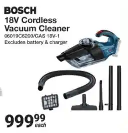Mica Bosch 18V Cordless Vacuum Cleaner offer