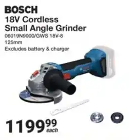 Mica Bosch 18V Cordless Small Angle Grinder offer