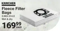 Mica Karcher Fleece Filter Bags offer