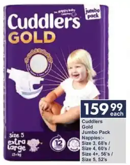 President Hyper Cuddlers Gold Jumbo Pack Nappies offer
