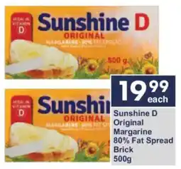 President Hyper Sunshine D Original Margarine 80% Fat Spread Brick offer