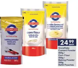President Hyper Snowflake Custard Powder/ Corn Flour/ Baking Powder Refill Pouches offer