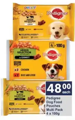 President Hyper Pedigree Dog Food Pouches Multi Pack offer
