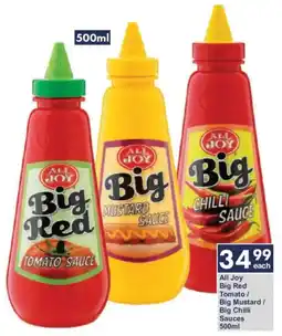 President Hyper All Joy Big Red Tomato/ Big Mustard/ Big Chilli Sauces offer