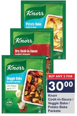 President Hyper Knorr Cook-in-Sauce/ Veggie Bake/ Potato Bake Packets offer