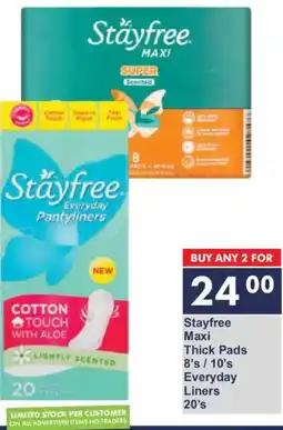 President Hyper Stayfree Maxi Thick Pads/ Everyday Liners offer