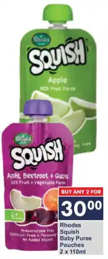 President Hyper Rhodes Squish Baby Puree Pouches offer