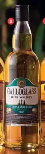 Spar Tops Galloglass Triple Distilled Irish Whiskey offer