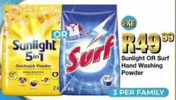 Take 'n Pay Sunlight OR Surf Hand Washing Powder offer