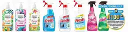Take 'n Pay Fresh liquid hand soap/ fresh bathroom cleaner/ fresh glass cleaner/ air fresh premium essence offer