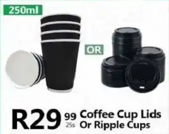 Take 'n Pay Coffee Cup Lids Or Ripple Cups offer