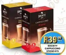 Take 'n Pay Society cappuccino sticks offer