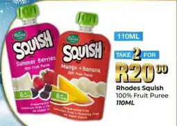 Take 'n Pay Rhodes Squish 100% Fruit Puree offer