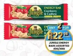 Take 'n Pay Jungle energy bars assorted offer
