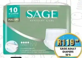 Take 'n Pay Sage adult diapers offer