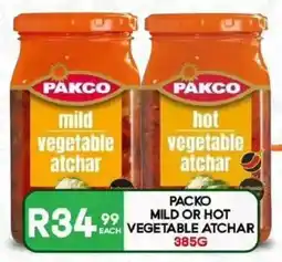 Take 'n Pay Packo mild or hot vegetable atchar offer