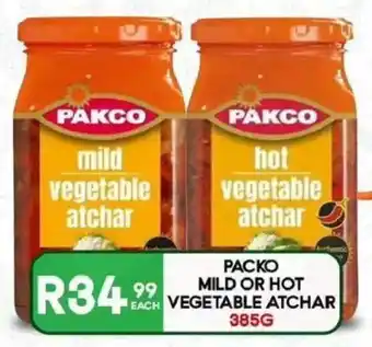 Take 'n Pay Packo mild or hot vegetable atchar offer