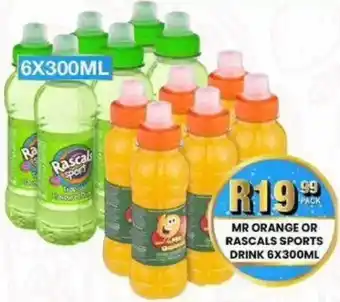 Take 'n Pay Mr orange or rascals sports drink offer