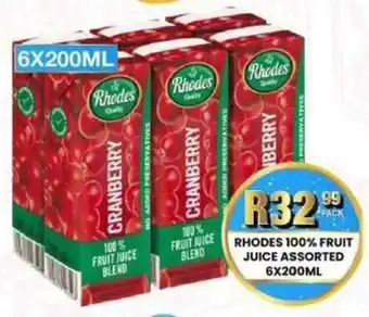 Take 'n Pay Rhodes 100% fruit juice assorted offer