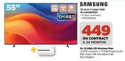 HiFi Corp Samsung 55-inch Crystal UHD 4K TV offer